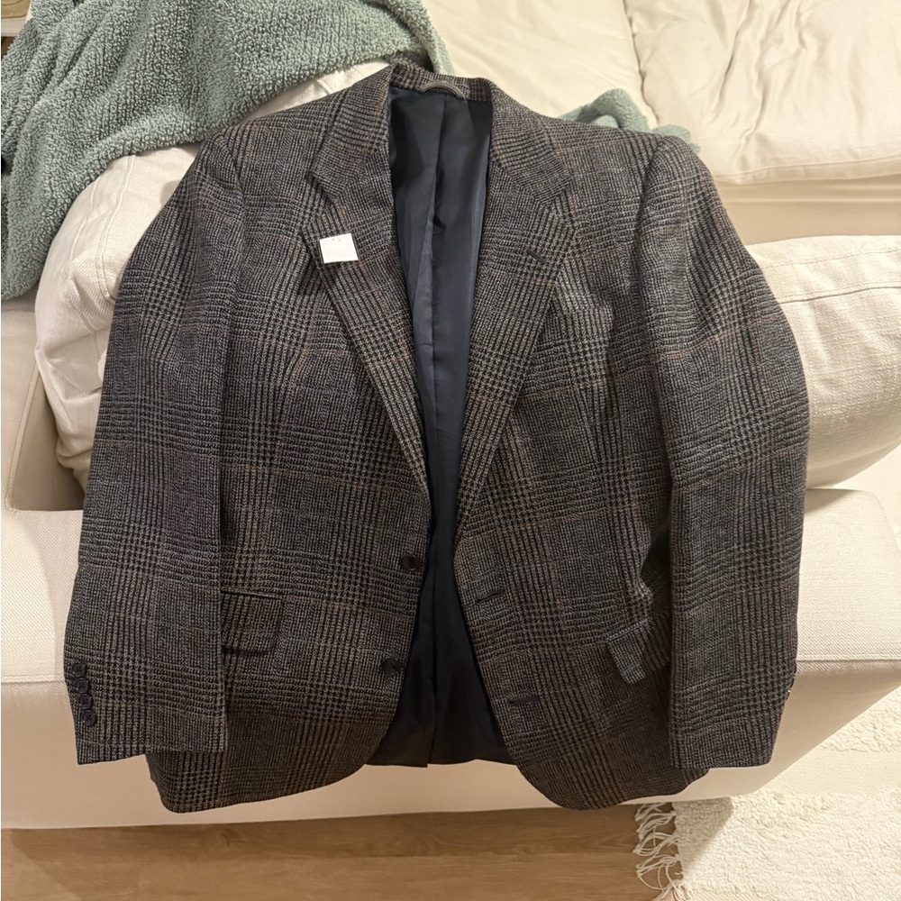 Vintage Christian Dior Monsieur Glen Plaid Wool Blazer